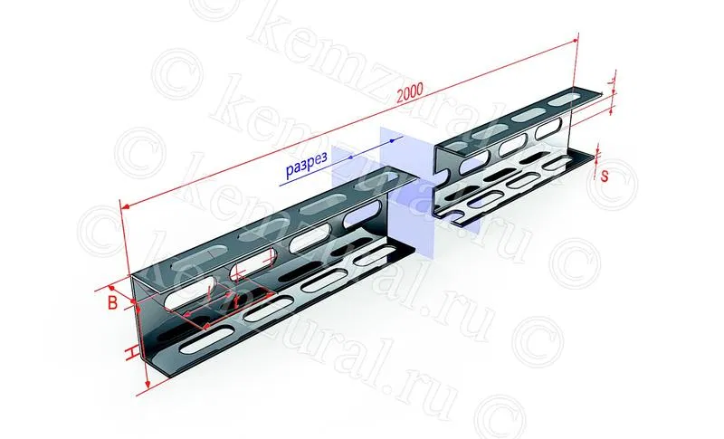 Профиль 32х20 L2000 сталь 2мм К347 УТ1.5 швеллер КЭМЗ 465 322026 14