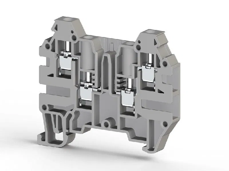 Клемма 4-х выводная с зоной размык. 2.5кв.мм сер. AVK 2.5 CF Klemsan 324919