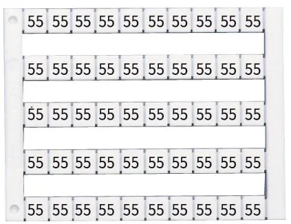 Маркировка горизонтальная DY5 (4) 1 пластина - 50шт (уп.500шт) Klemsan 505004