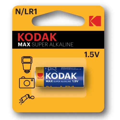 Элемент питания алкалиновый N/LR1 1.5В MAX SUPER Alkaline (блист. 1шт) KODAK Б0012842
