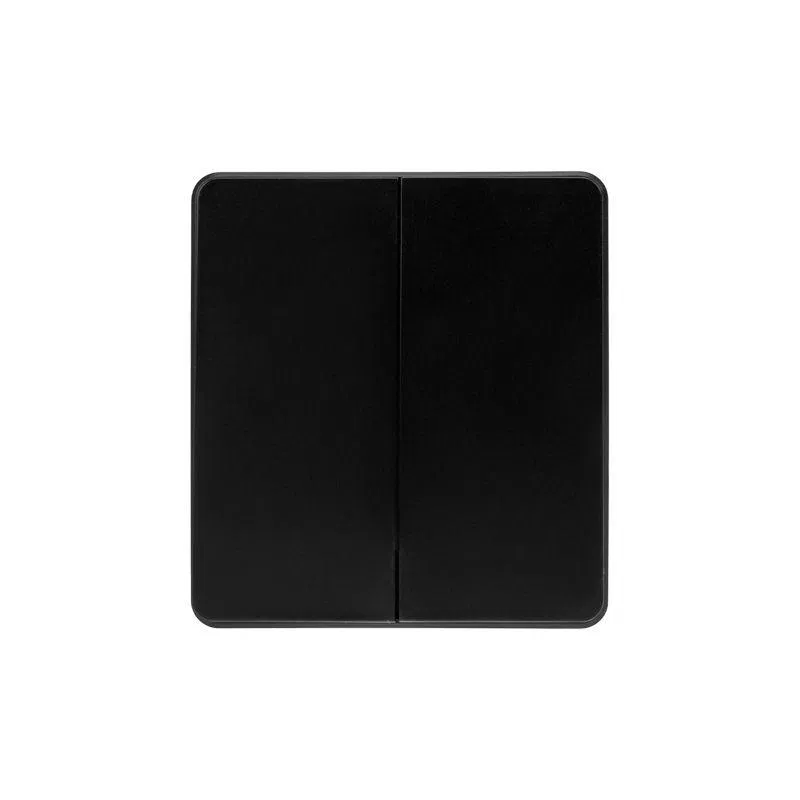 Выключатель для жалюзи 2-кл. СП ROUND MIELE 10А возвратный оникс Kranz KR-78-0711-3