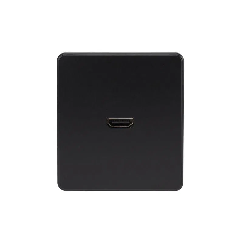 Розетка СП ROUND HDMI IP20 оникс Kranz KR-78-0730-3