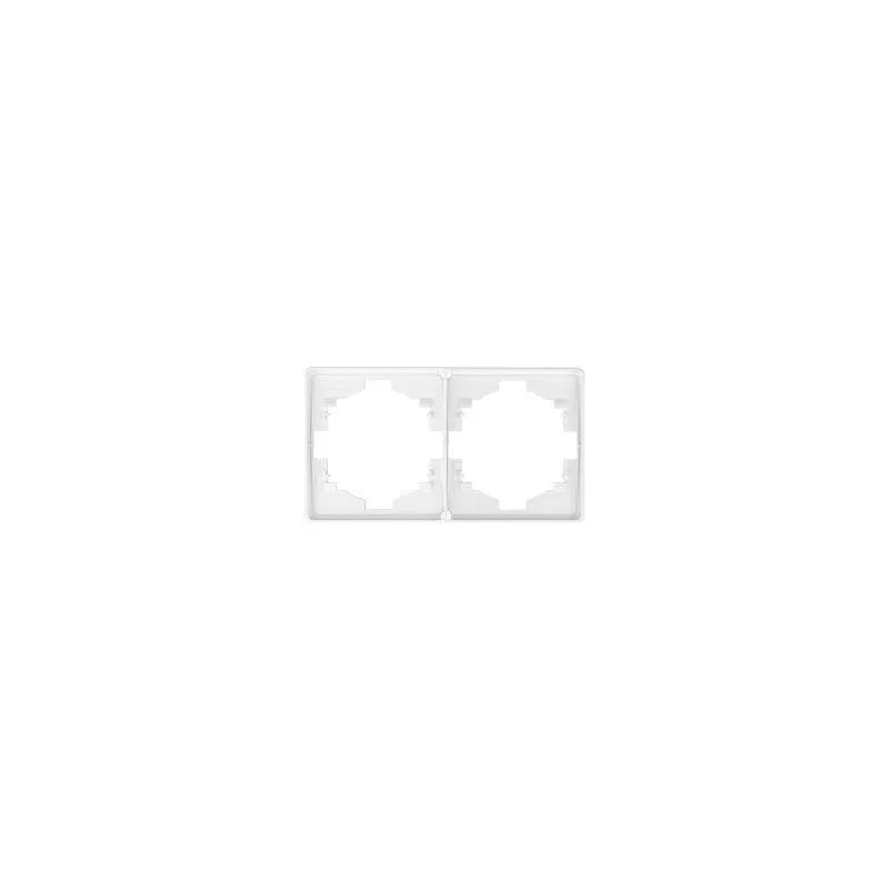 Рамка 2-м ROUND MIELE перламутр Kranz KR-78-0752-1