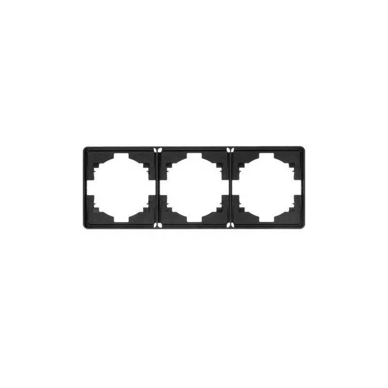 Рамка 3-м ROUND MIELE оникс Kranz KR-78-0753-3
