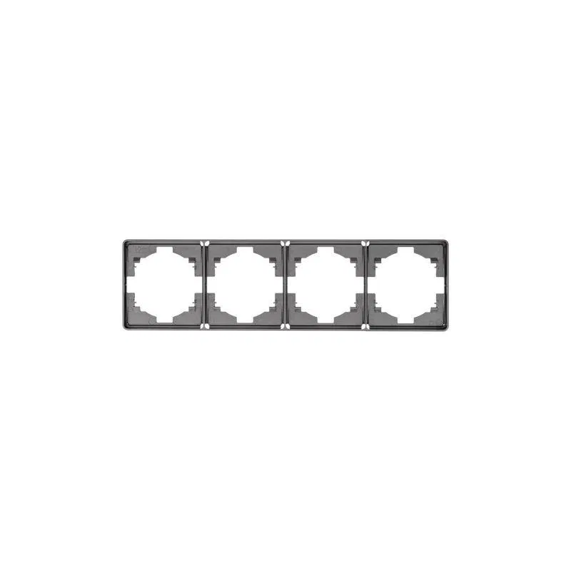 Рамка 4-м ROUND MIELE титан Kranz KR-78-0754-2