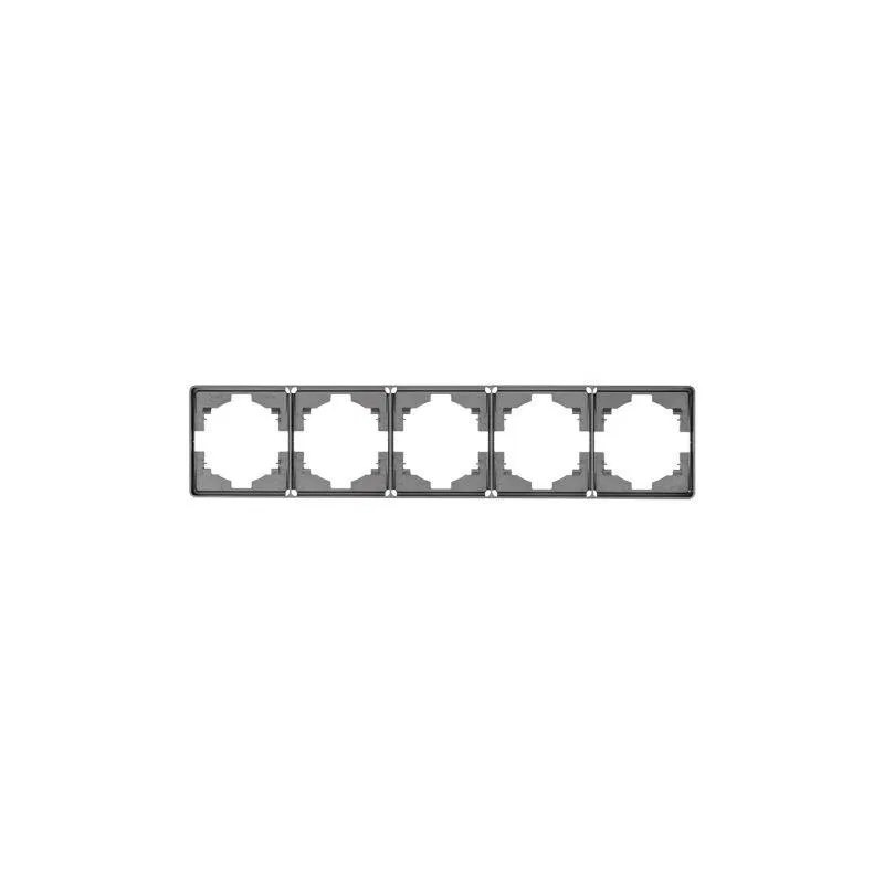 Рамка 5-м ROUND MIELE титан Kranz KR-78-0755-2