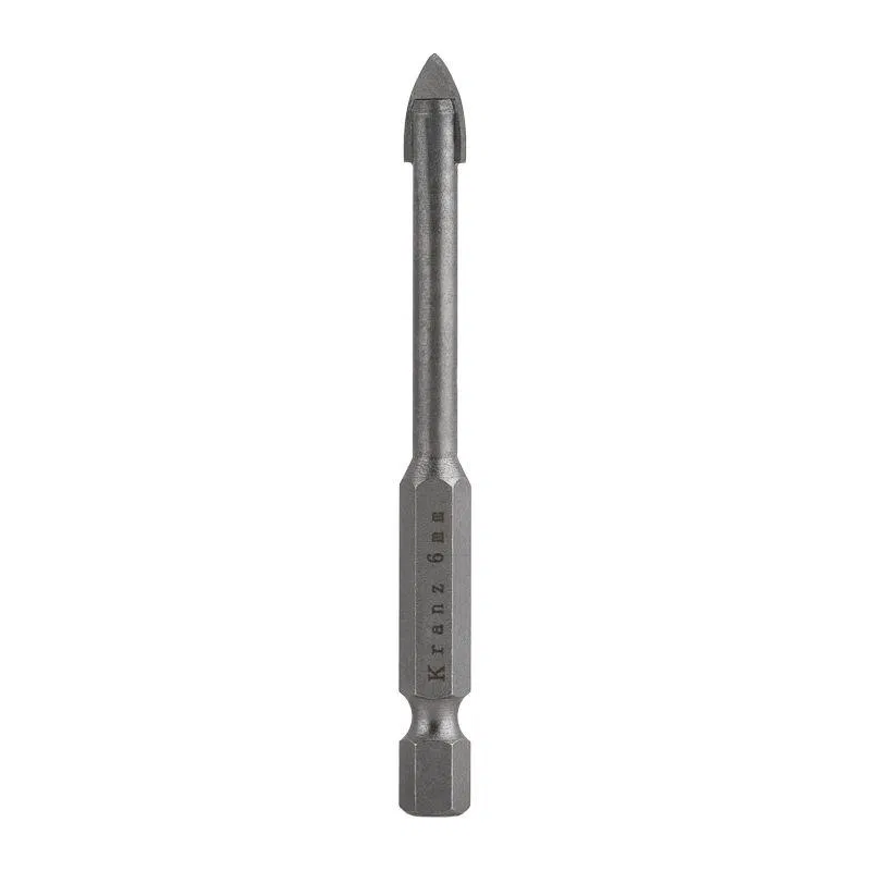 Сверло по стеклу и керамике 6мм (шестигранный хвостовик) Kranz KR-91-0642