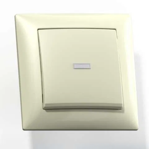 Выключатель 1-кл. СП Селена 10А IP20 С110-395 с индикацией сл. кость Кунцево 8142 Кунцево-Электро