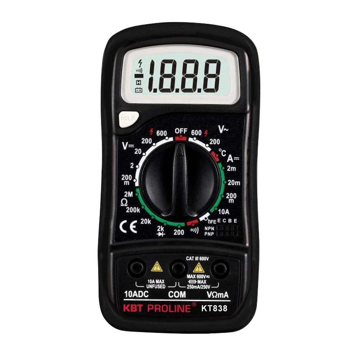 Мультиметр цифровой KT 838 серия PROLINE 79128 КВТ