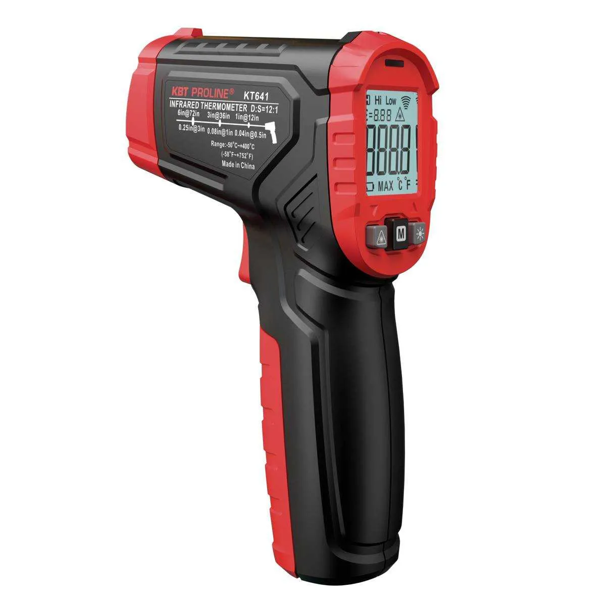 Пирометр бесконтактный цифровой KT 641A серия PROLINE 87244 КВТ