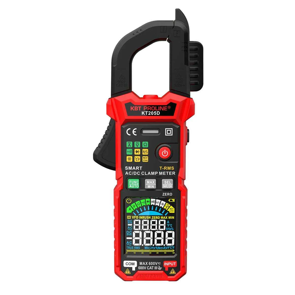 Токовые клещи цифровые КТ 205D серия PROLINE 90386 КВТ