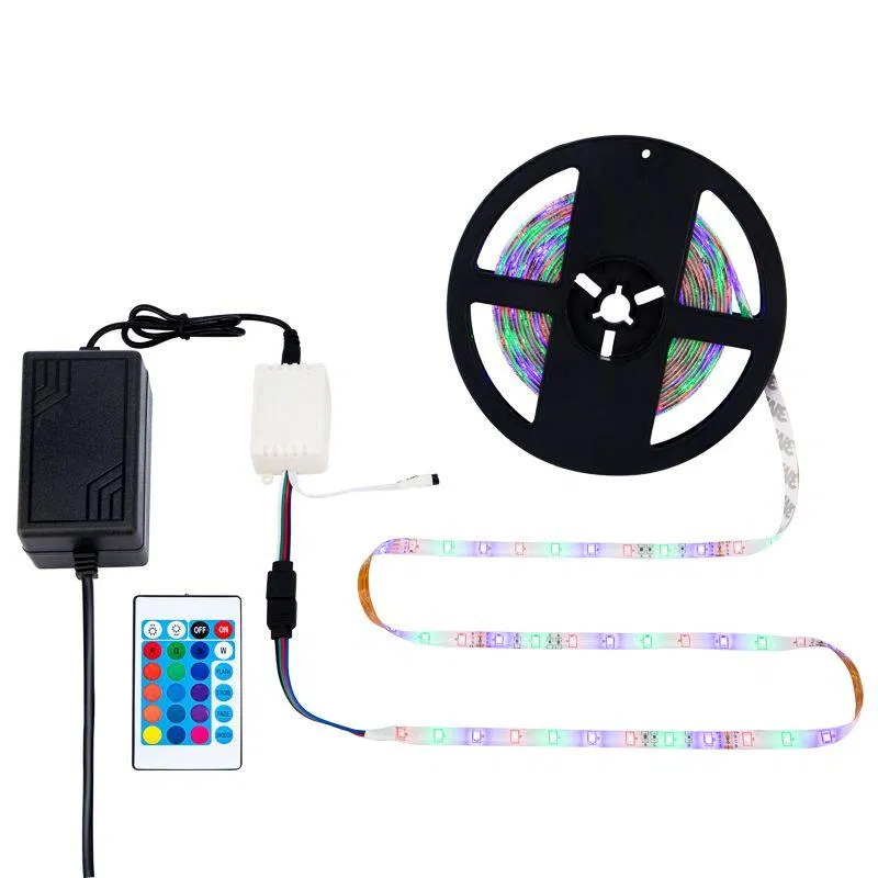 Комплект светодиодной ленты 5м с блоком питания и RGB контроллером IP65 RGB Lamper 142-402