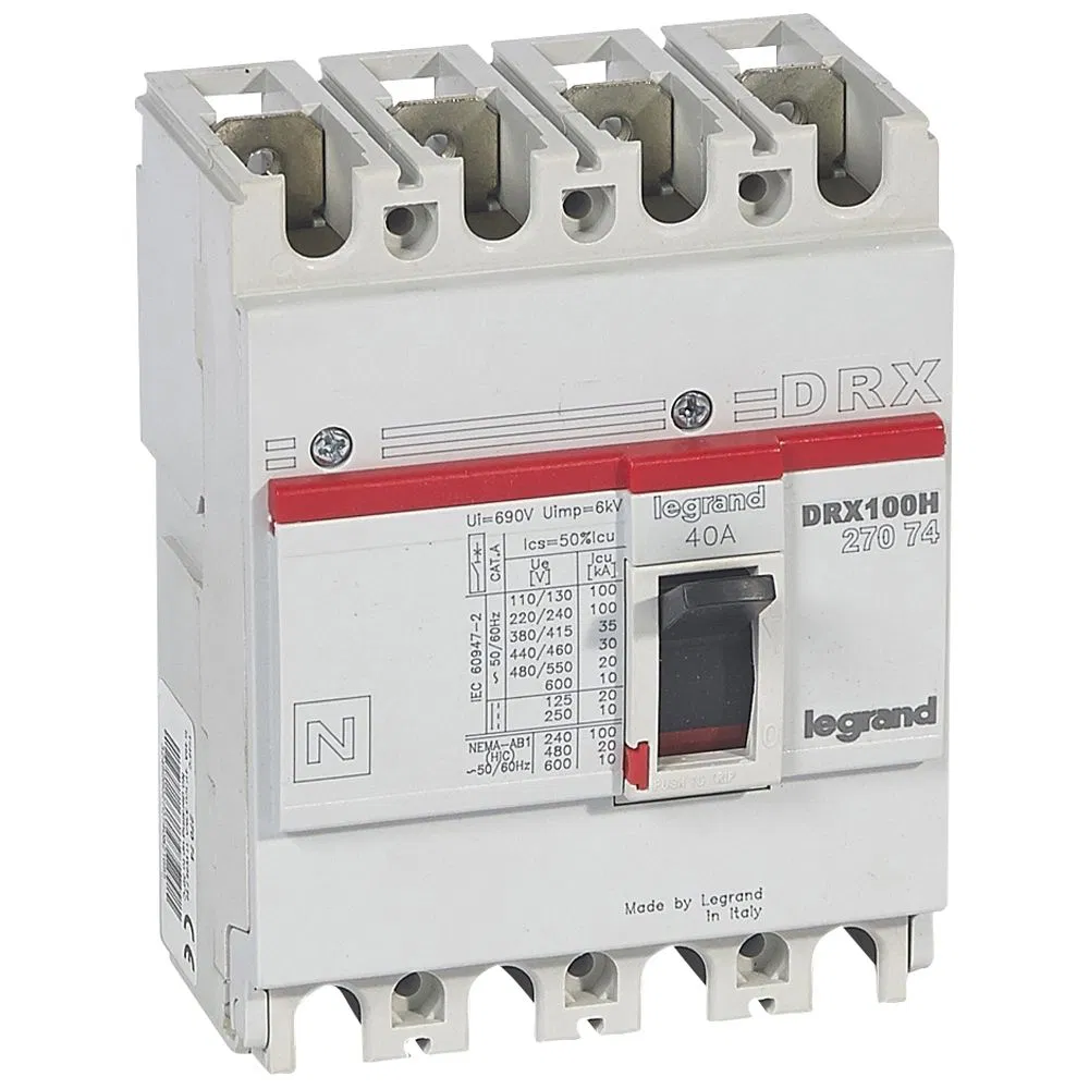 DRX125 термомагнитный 40A 4П 36KA 027074 Legrand