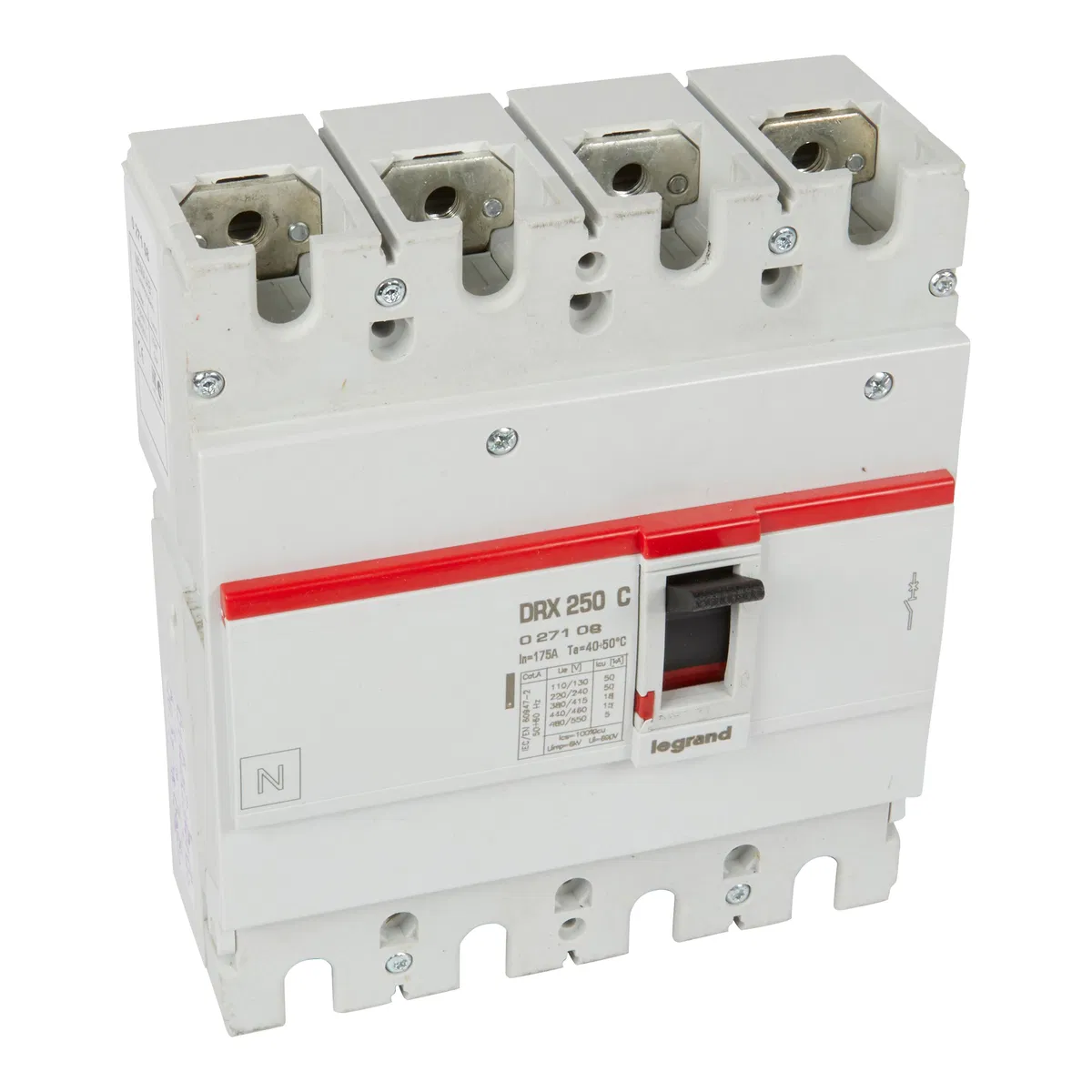 Drx250 фиксированный 175a 4p 18кА 027108 Legrand