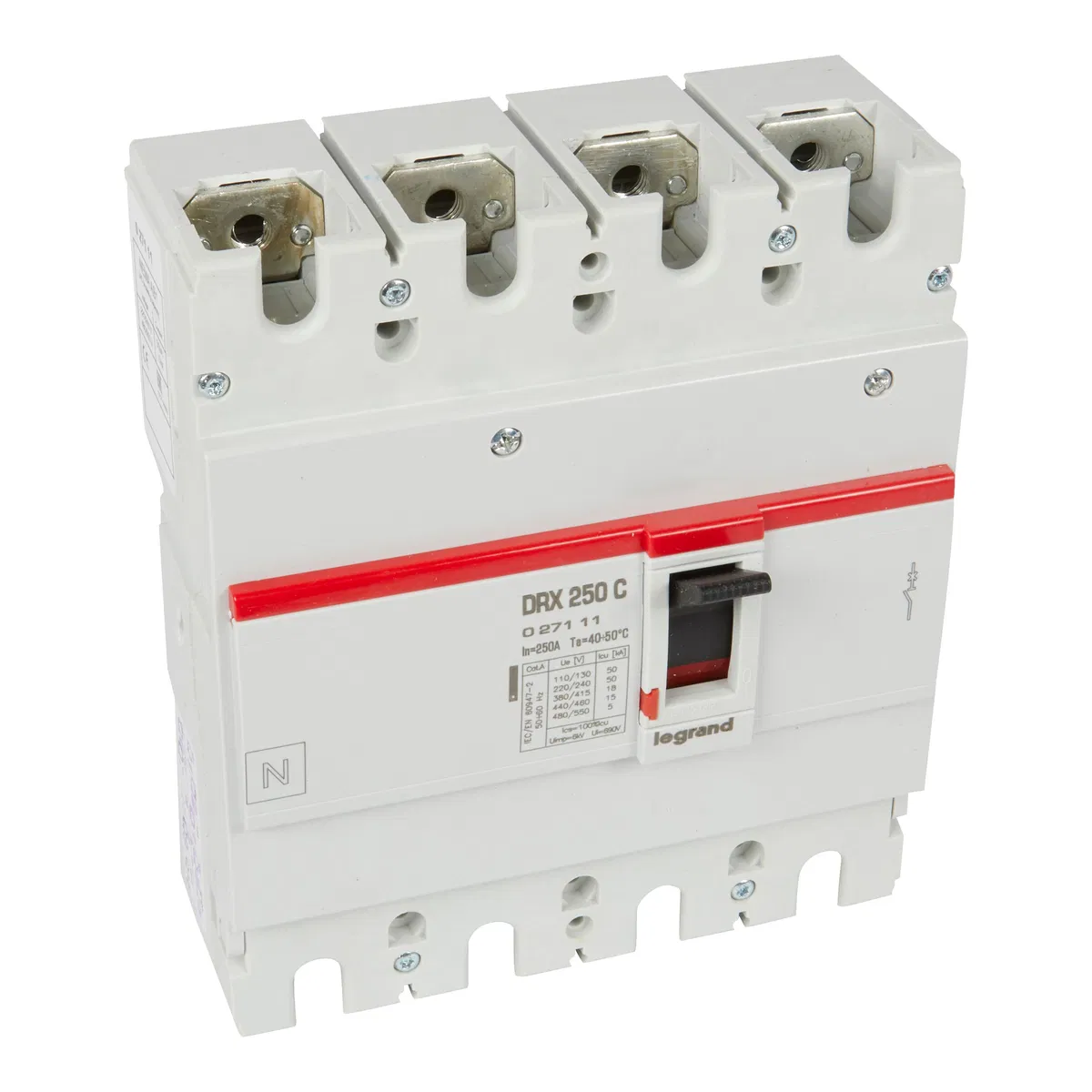 DRX250 термомагнитный 250A 4П 18KA 027111 Legrand