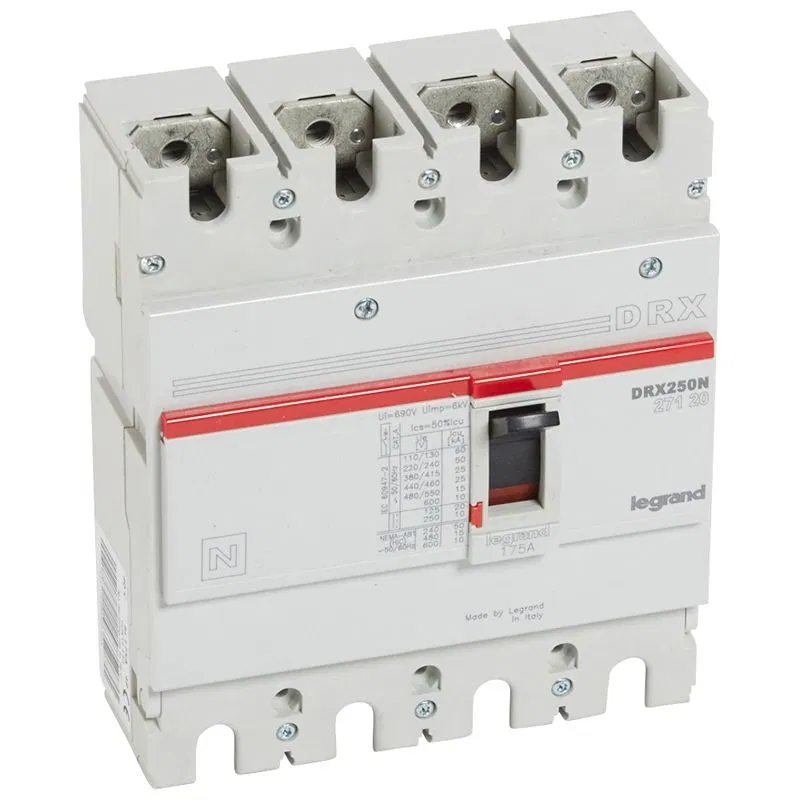 Drx250 фиксированный 175a 4p 25кА 027120 Legrand