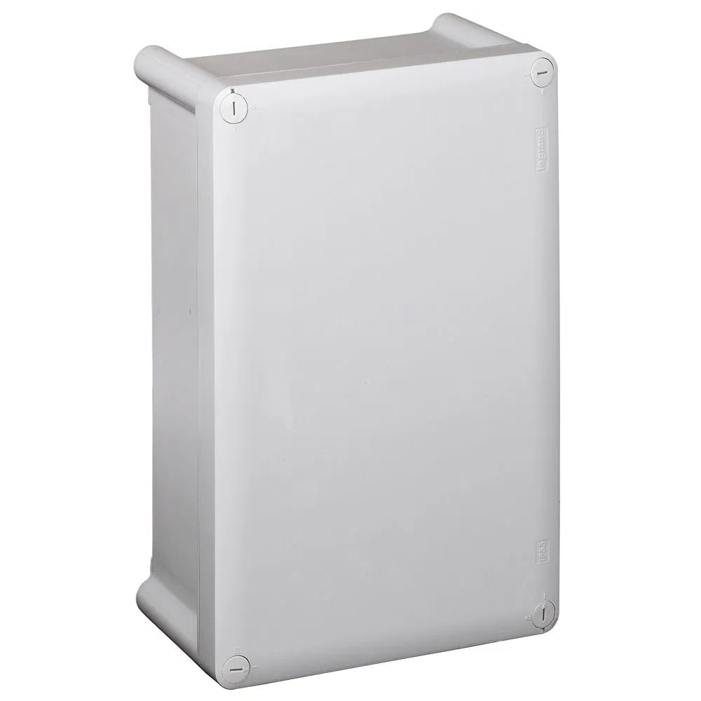Коробка промышленная пластиковая - IP55 - IK07 - RAL 7035 - 270x170x86 мм - сплошная крышка 035970 Legrand