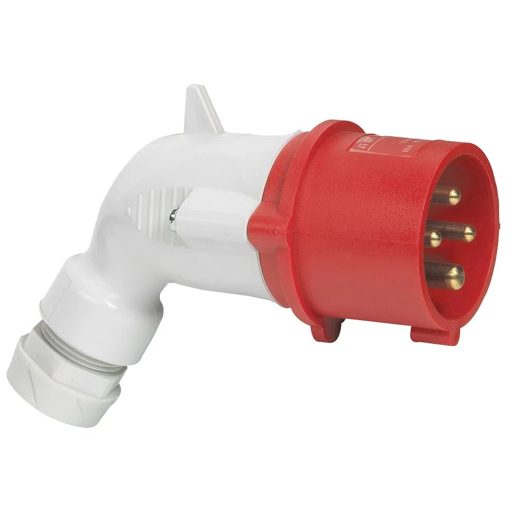 Вилка моб.угл. 16А 3К+З 380В IP44 056457 Legrand