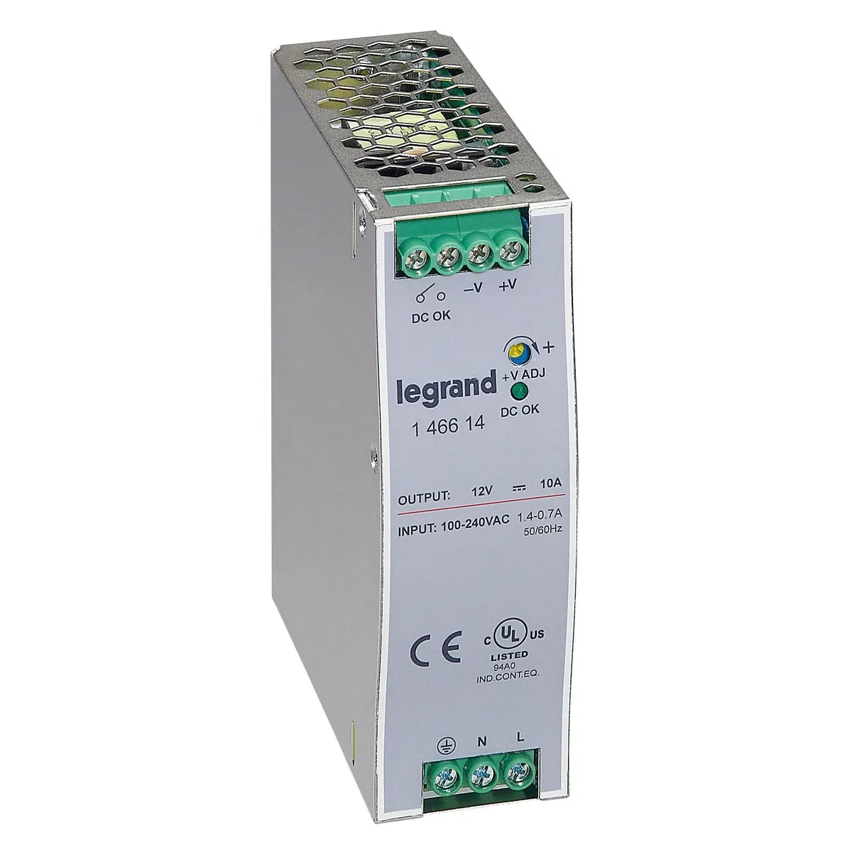 1-фазный Импульсный источник питания 12В 120Вт 10A 146614 Legrand