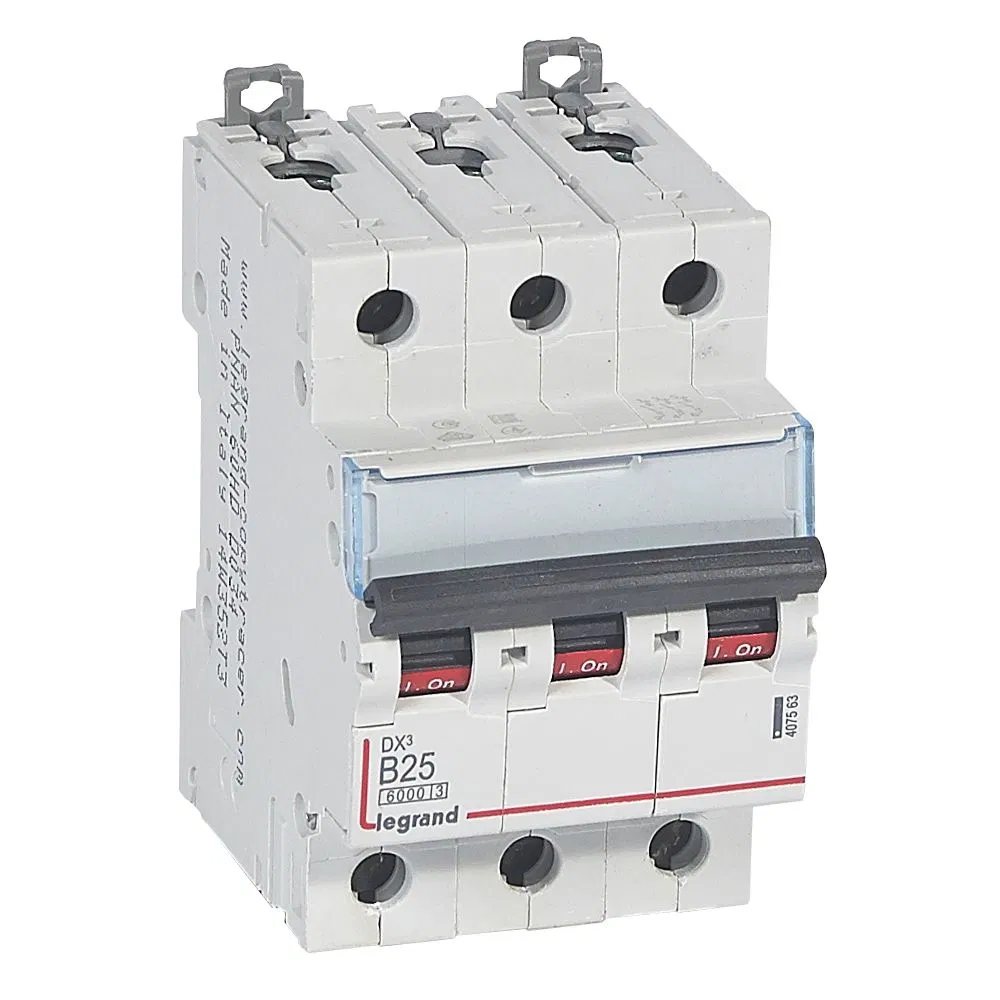 Авт.выкл.DX3 3П B25A 6000/10kA 407563 Legrand