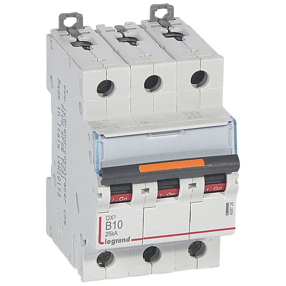 Авт.выкл.DX3 B10 3П 25kA 409728 Legrand