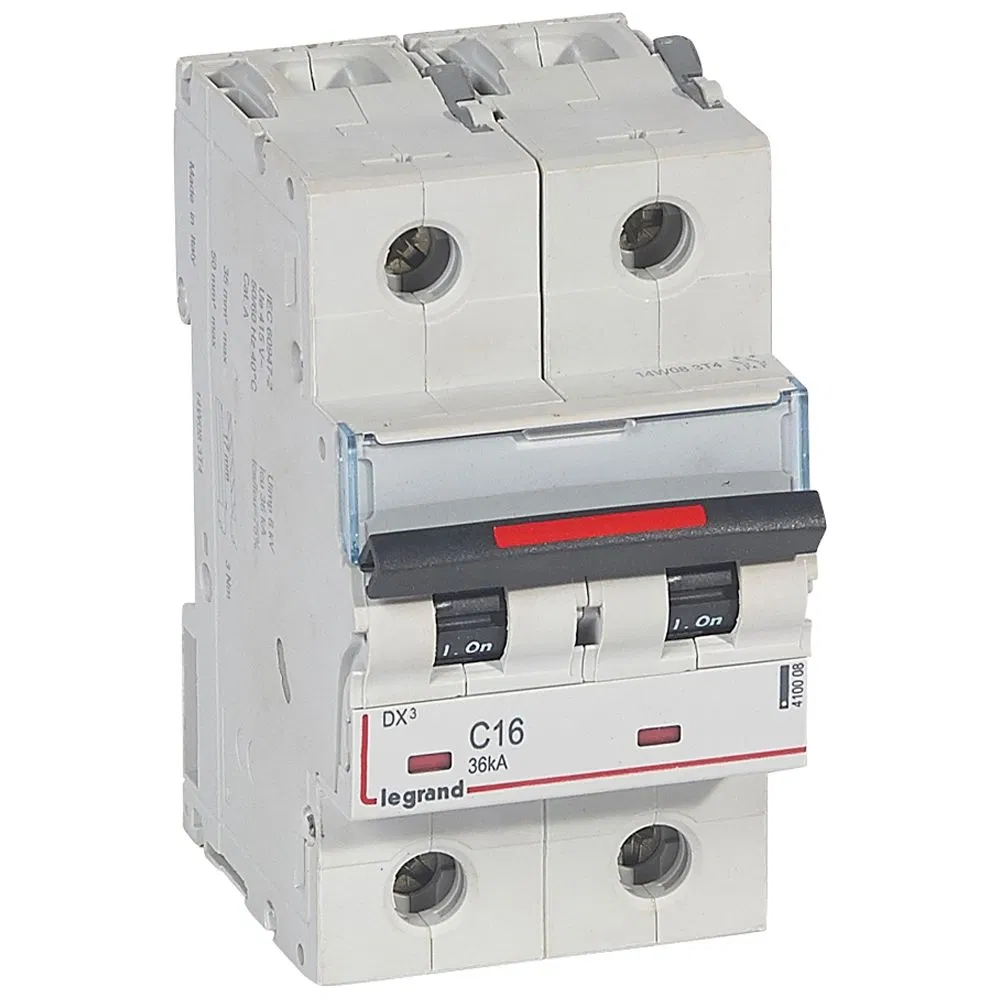 Авт.Выкл.DX3 2П C16A 36кА LEGRAND 410008