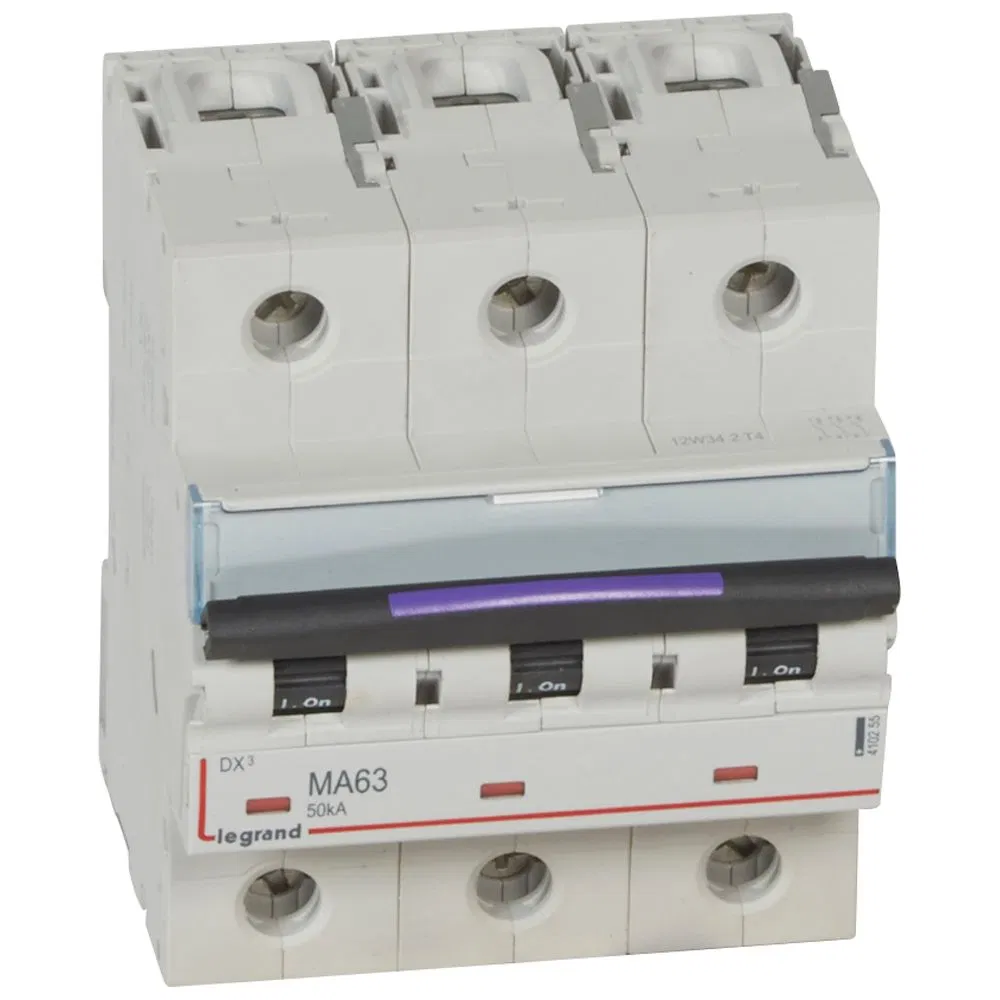 DX3 авт.выкл. 50кА 63А 3п MA LEGRAND 410255