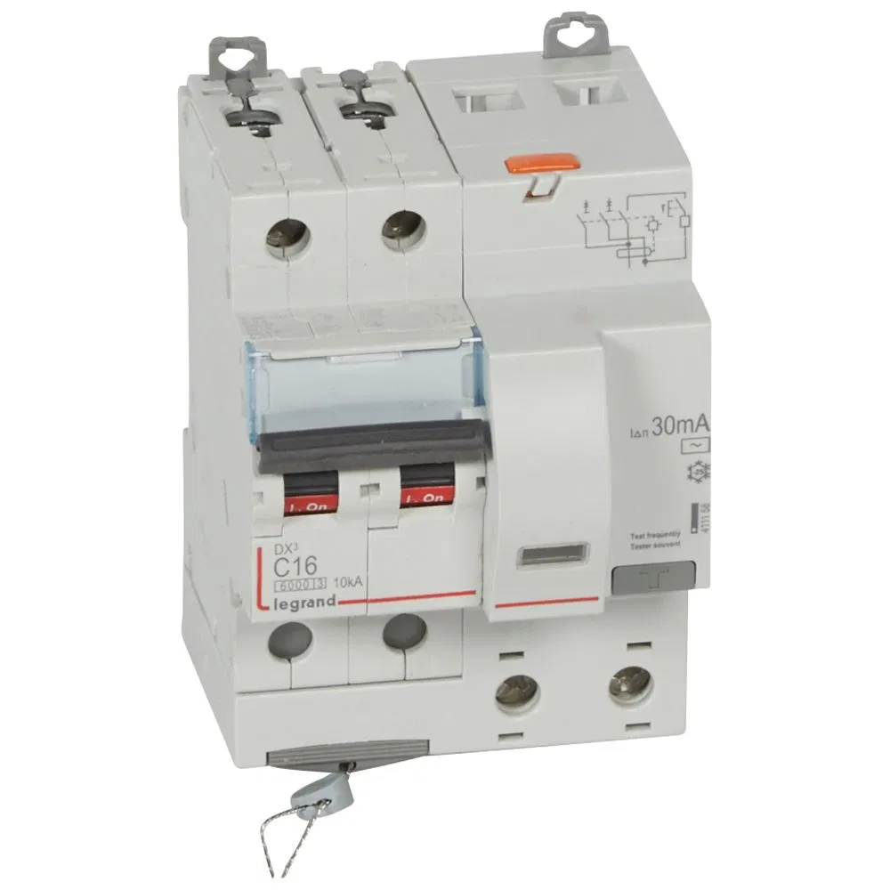 АВДТ DX3 2П C16А 30MA-AC 4м LEGRAND 411158