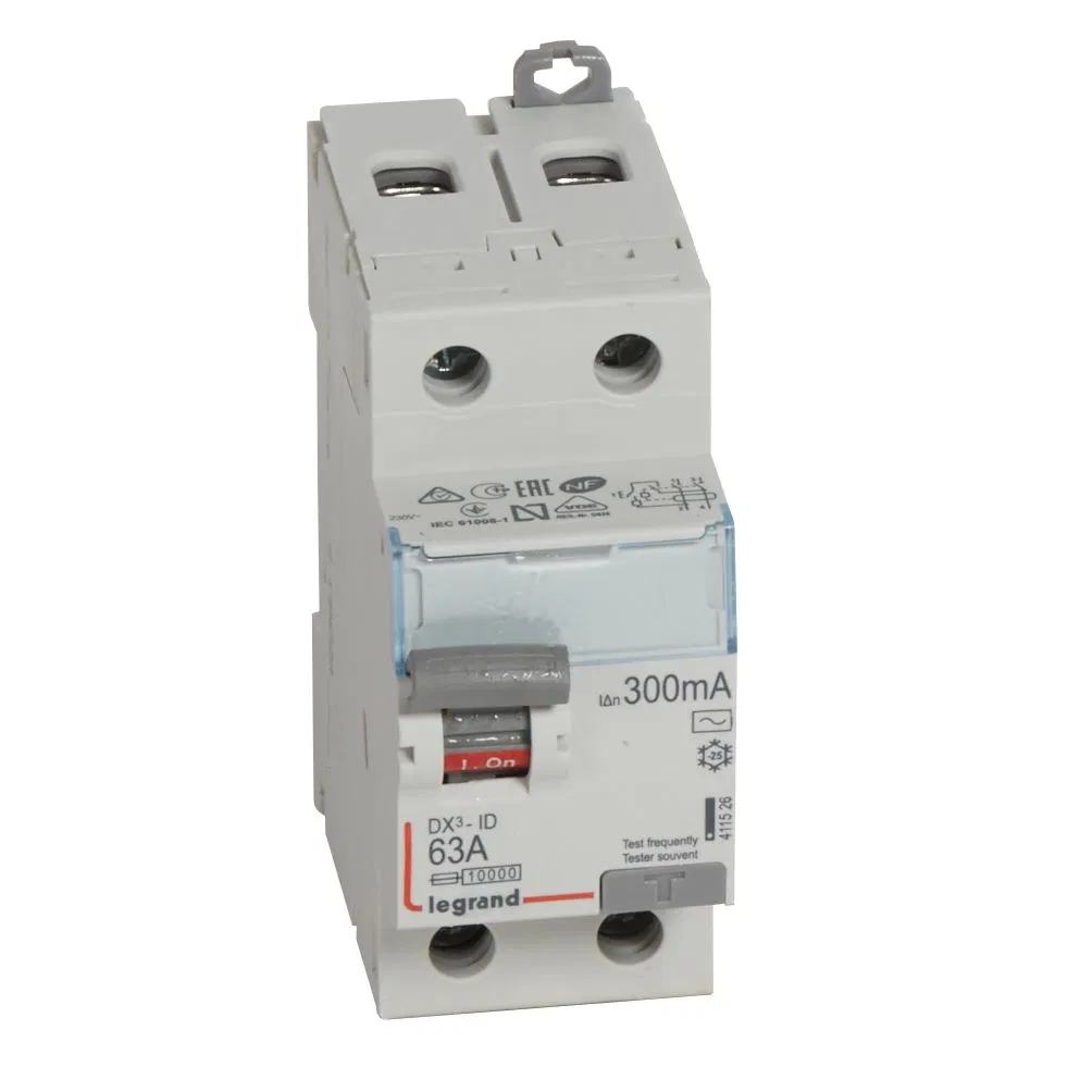 ВДТ DX3 2П 63А 300мА-AC LEGRAND 411526