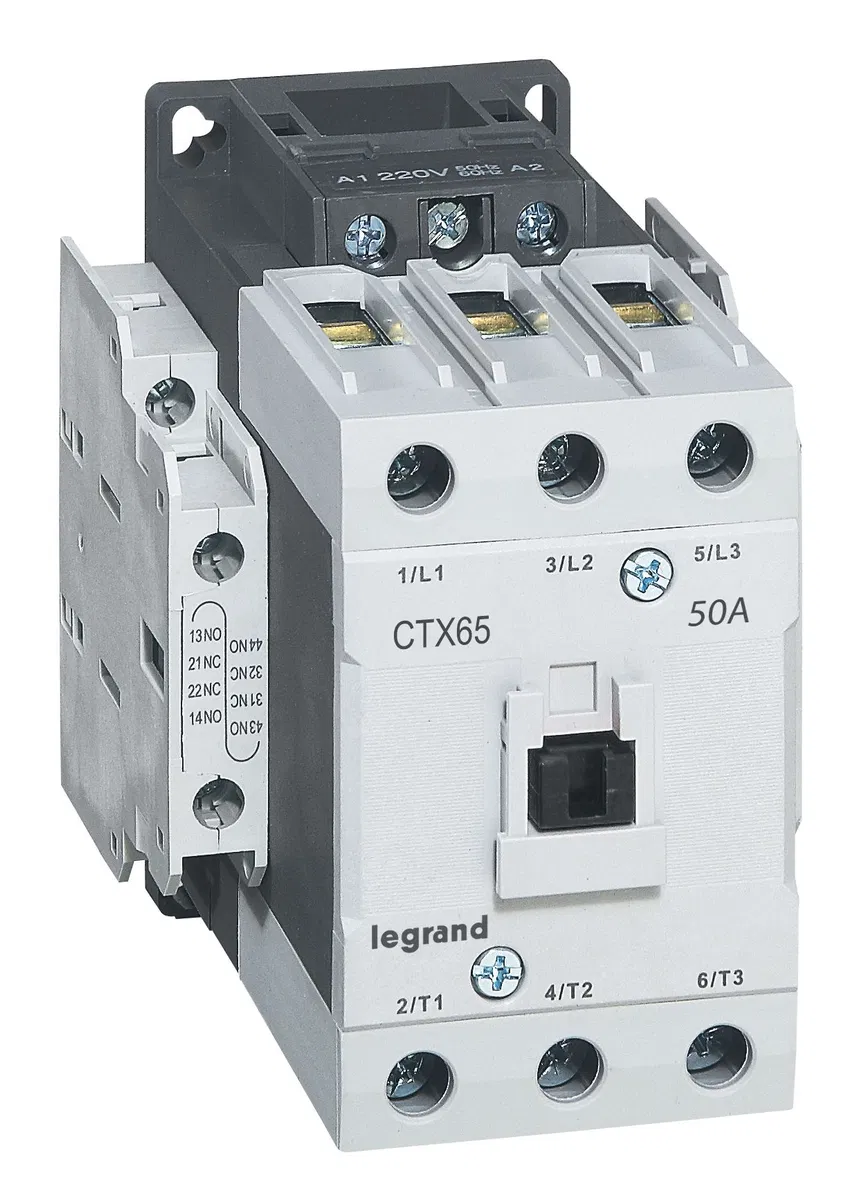 Контактор CTX³ 65 3P 50A (AC-3) 2но2нз ~380В 416158 Legrand