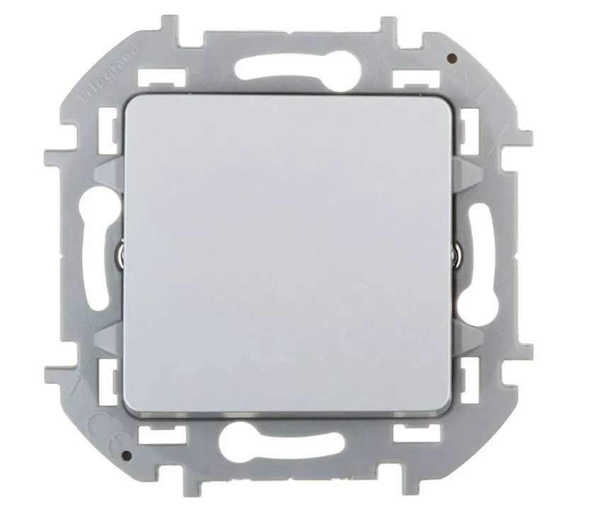INSPIRIA Переключатель 1-клавишный перекрестный схема 7 10АХ алюминий 673582 Legrand
