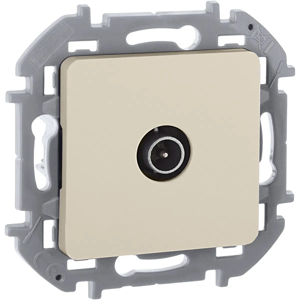 INSPIRIA Розетка TV проходная слоновая кость 673861 Legrand