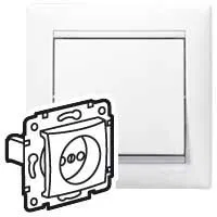 Розетка 1-м СП Valena 16А IP21 2P без заземл. механизм бел. (DIY-упак.) IEK 694268 Legrand (группа IEK)
