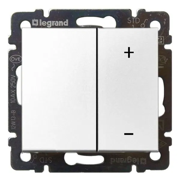 VALENA DIY Светорегулятор нажимной LED 600Вт белый 694289 Legrand