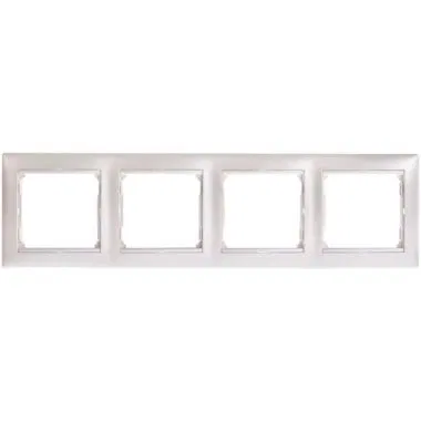 VALENA DIY Рамка 4-местная жемчужный 694381 Legrand