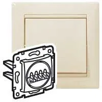 VALENA DIY Аудиорозетка 2-местная слоновая кость 695621 Legrand