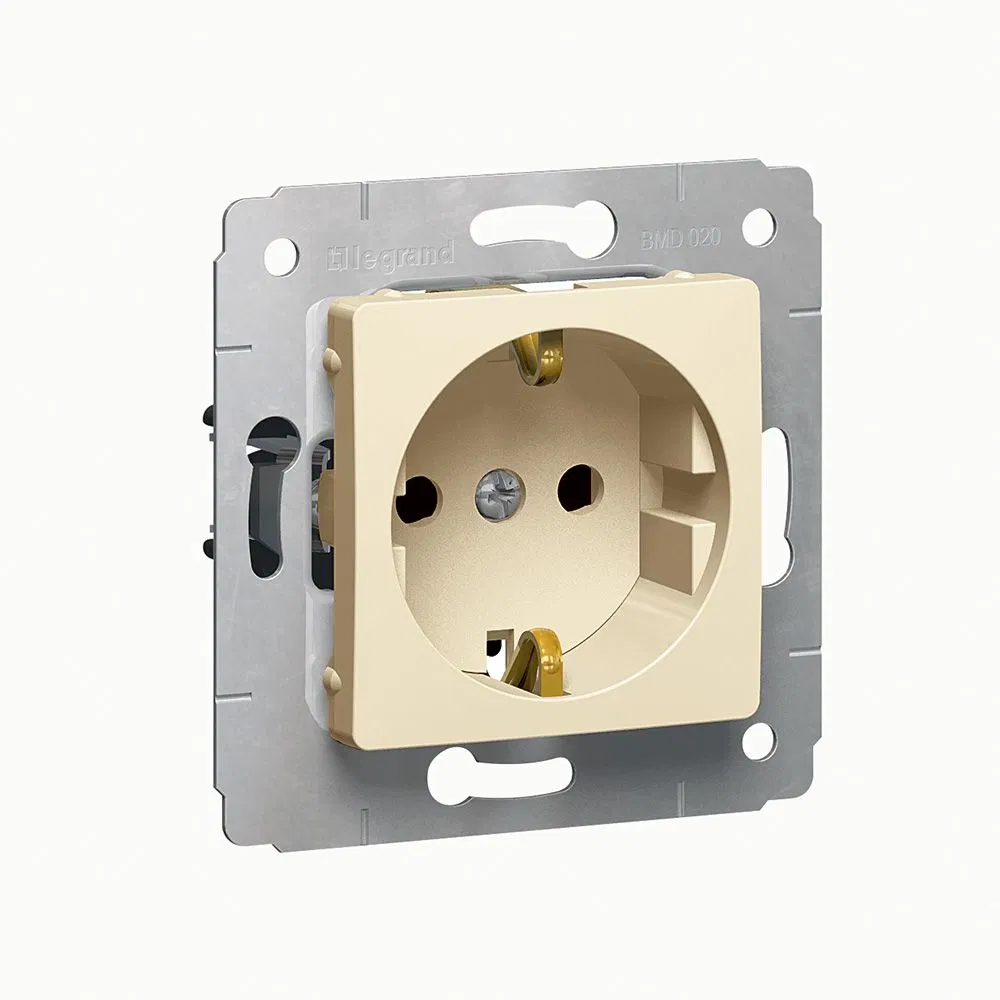 Cariva DIY Розетка 2К+З, нем. винты, шт. слоновая кость 695917 Legrand