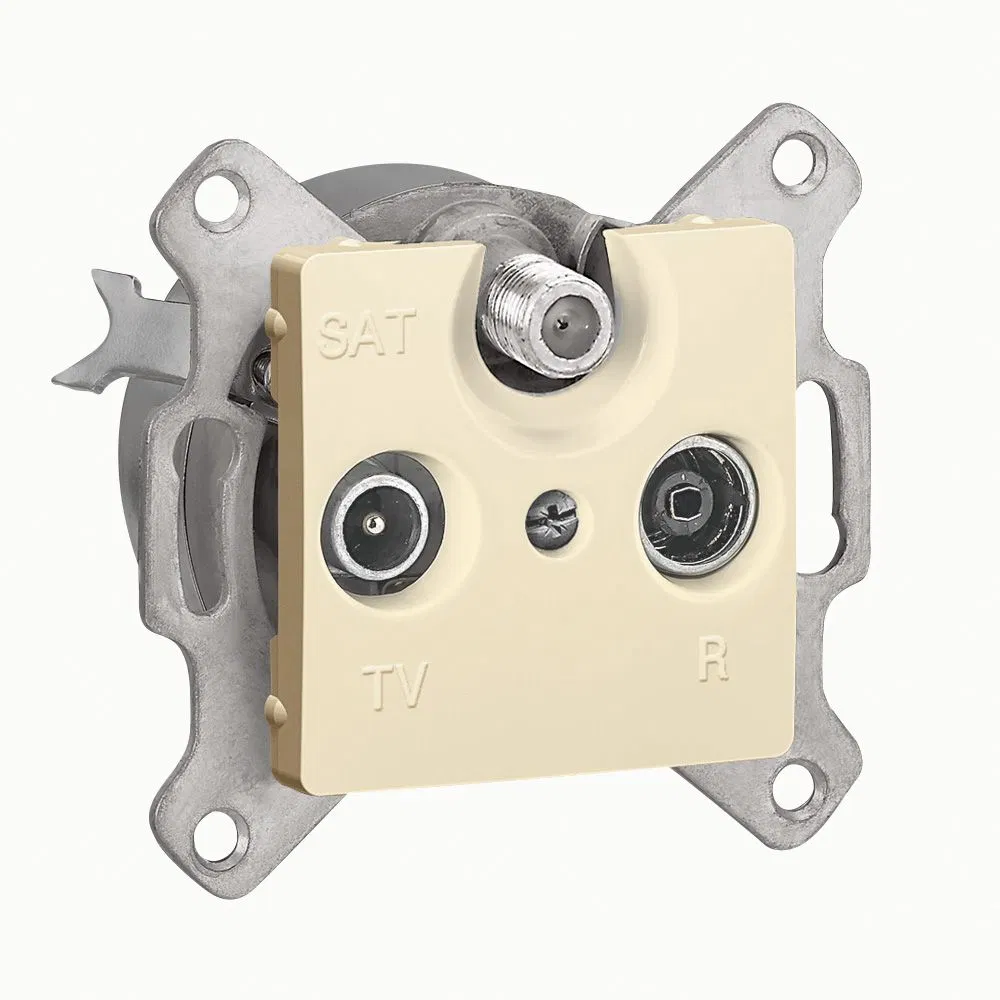 Cariva DIY Розетка TV-FM-SAT звезда, слоновая кость 695927 Legrand