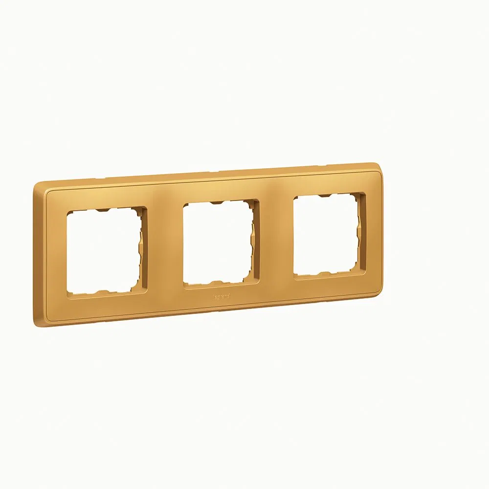 Cariva DIY Рамка 3 поста мат.золото 695983 Legrand