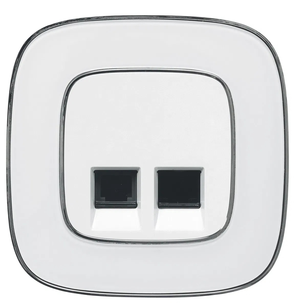 Valena IN'MATIC.Информационная розетка комбинированная RJ11/RJ45 Кат.6 UTP 753032 Legrand