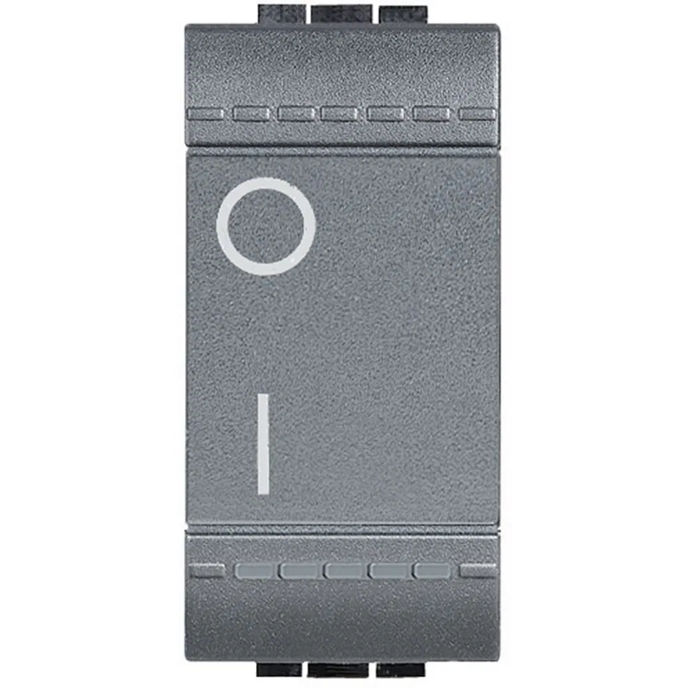 LivingLight Выключатель 2-х полюсный, 16AX, цвет антрацит L4002N Legrand