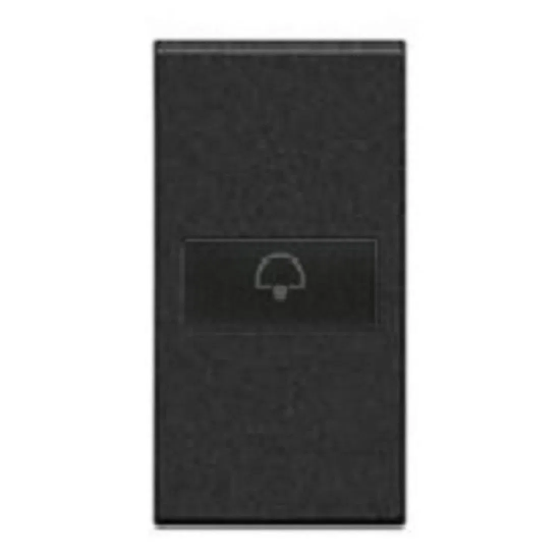 LivingLight Axial Key Symbol "Bell", size 1 module, color anthracite L4916D Legrand