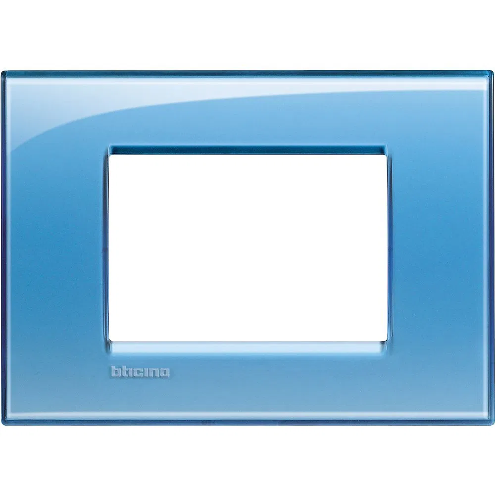 LivingLight Рамка прямоугольная, 3 модуля, цвет Голубой LNA4803AD Legrand