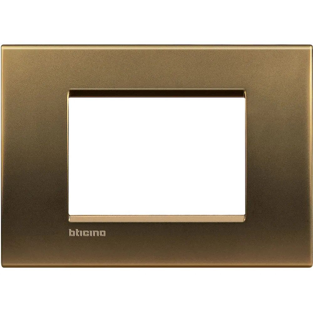 LivingLight Рамка прямоугольная, 3 модуля, цвет Бронза LNA4803BZ Legrand