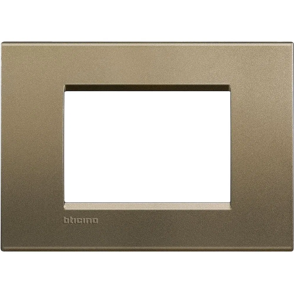 LivingLight Рамка прямоугольная, 3 модуля, цвет Коричневый шелк LNA4803SQ Legrand