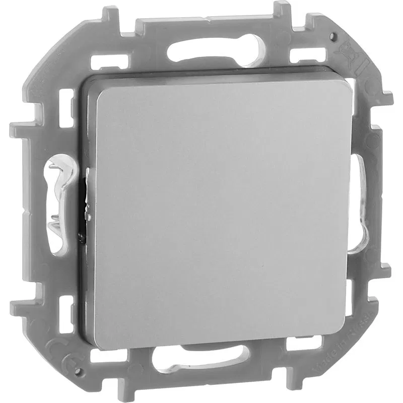 Выключатель 1-кл. Inspiria 10А IP20 250В 10AX механизм алюм. IEK 673602 Legrand (группа IEK)
