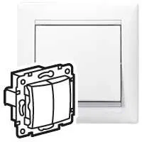 Выключатель 2-кл. СП Valena 10А IP31 механизм бел. (DIY-упак.) IEK 694265 Legrand (группа IEK)