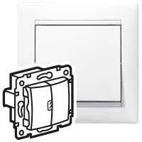 Переключатель проходной 2-кл. СП Valena 10А IP31 механизм бел. (DIY-упак.) IEK 694266 Legrand (группа IEK)
