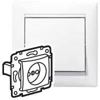 Розетка 1-м СП Valena 16А IP21 2P без заземл. механизм бел. (DIY-упак.) IEK 694268 Legrand (группа IEK)