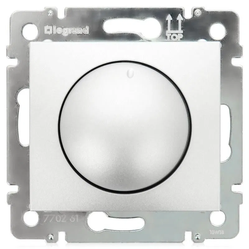 Светорегулятор поворотный СП Valena 400Вт алюм. (DIY-упак.) IEK 694348 Legrand (группа IEK)